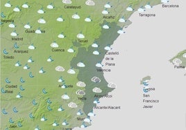 Mapa previsto para el lunes 20 de mayo.