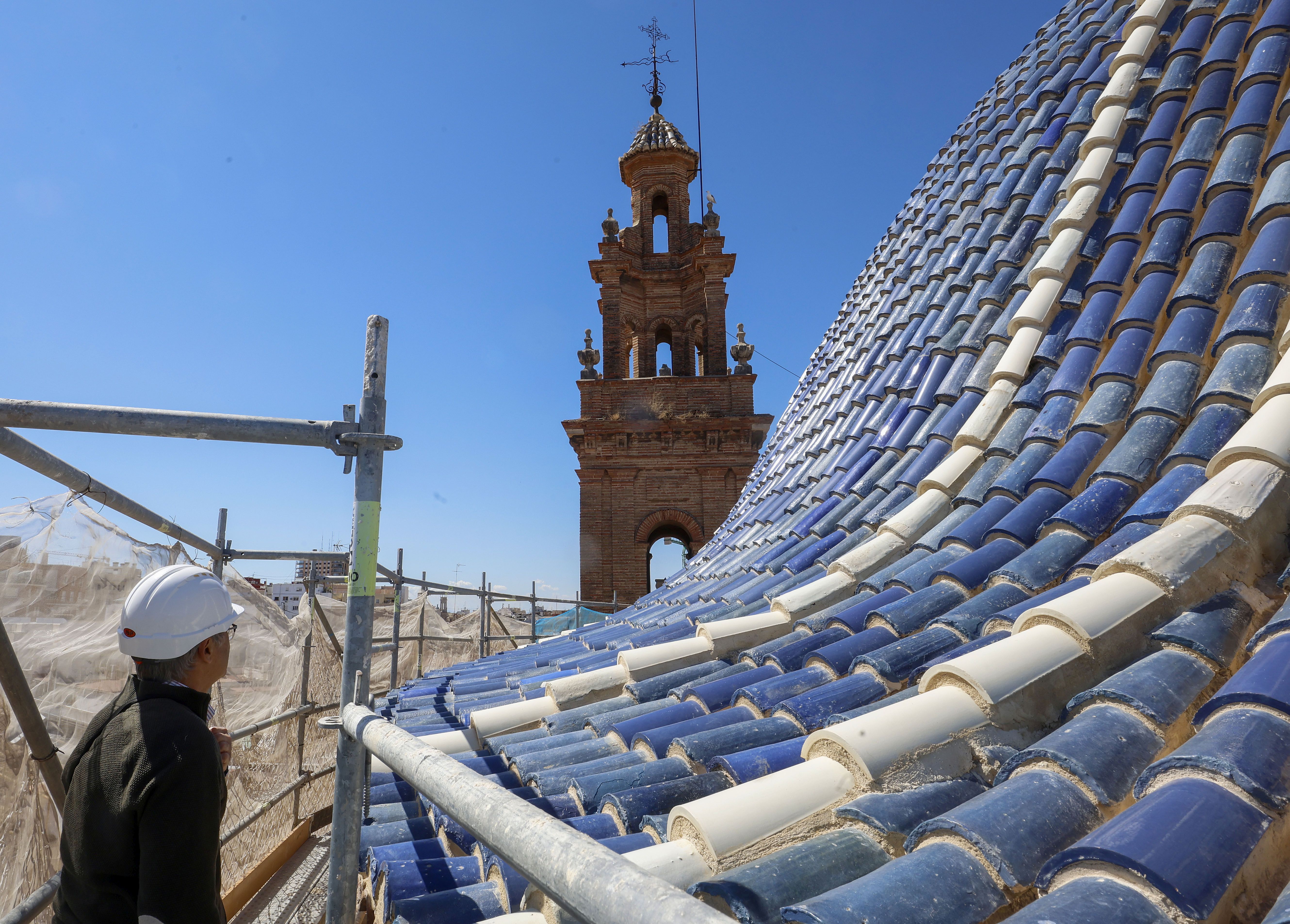 Restauración de la cúpula de la iglesia de Escuelas Pías Carniceros de Valencia