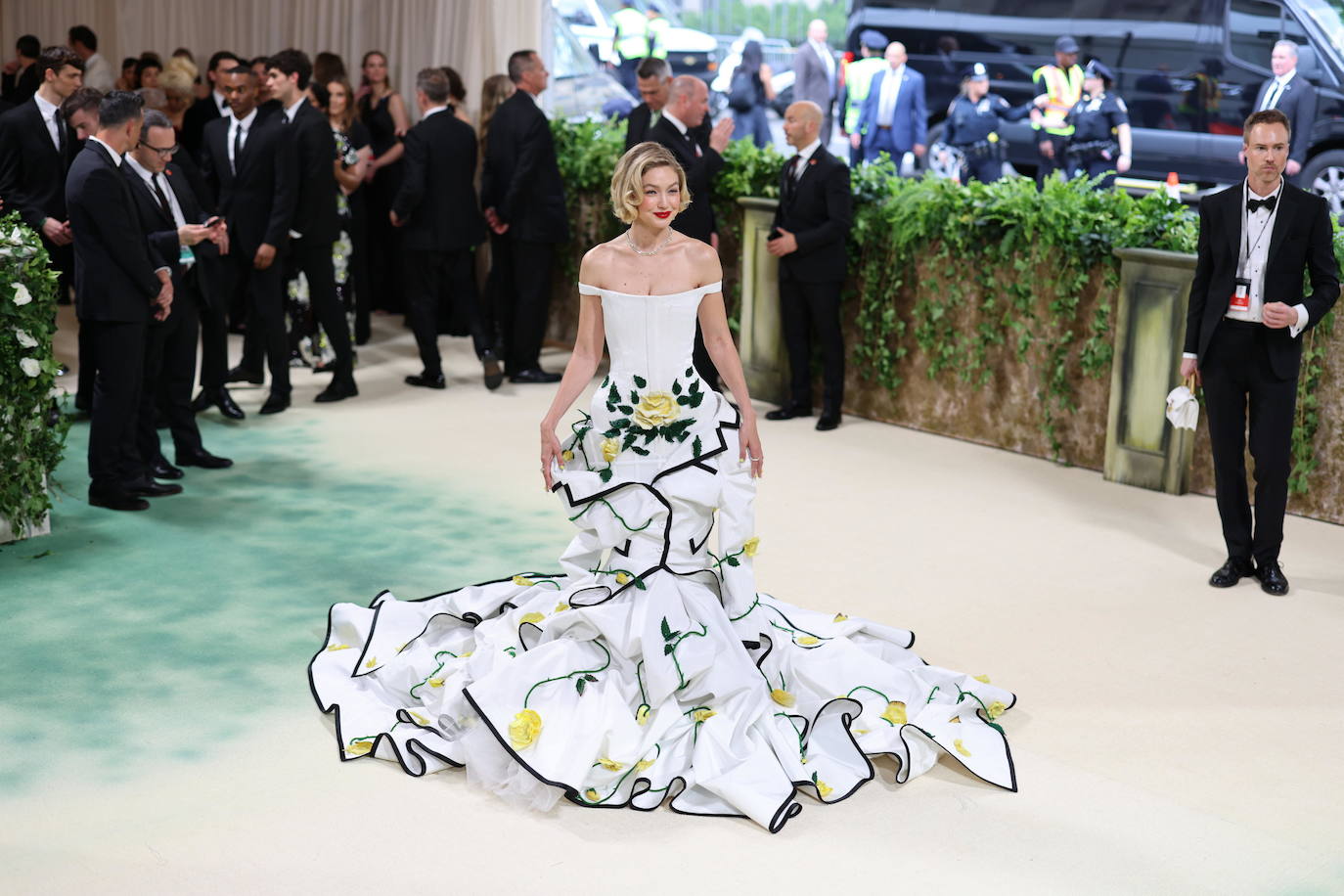 La modelo Gigi Hadid en la Met Gala de 2024.