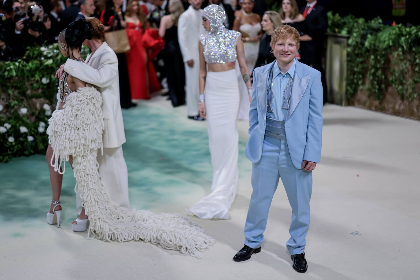 El cantante Ed Sheeran en la Met Gala de 2024.