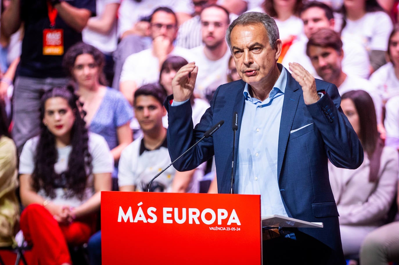 Las imágenes del miting de Pedro Sánchez en Valencia