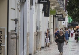 Comercios de la calle Jorge Juan, en una imagen de archivo.