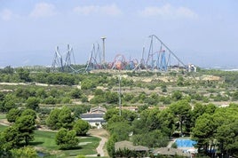 PortAventura al fondo. Imagen de archivo.