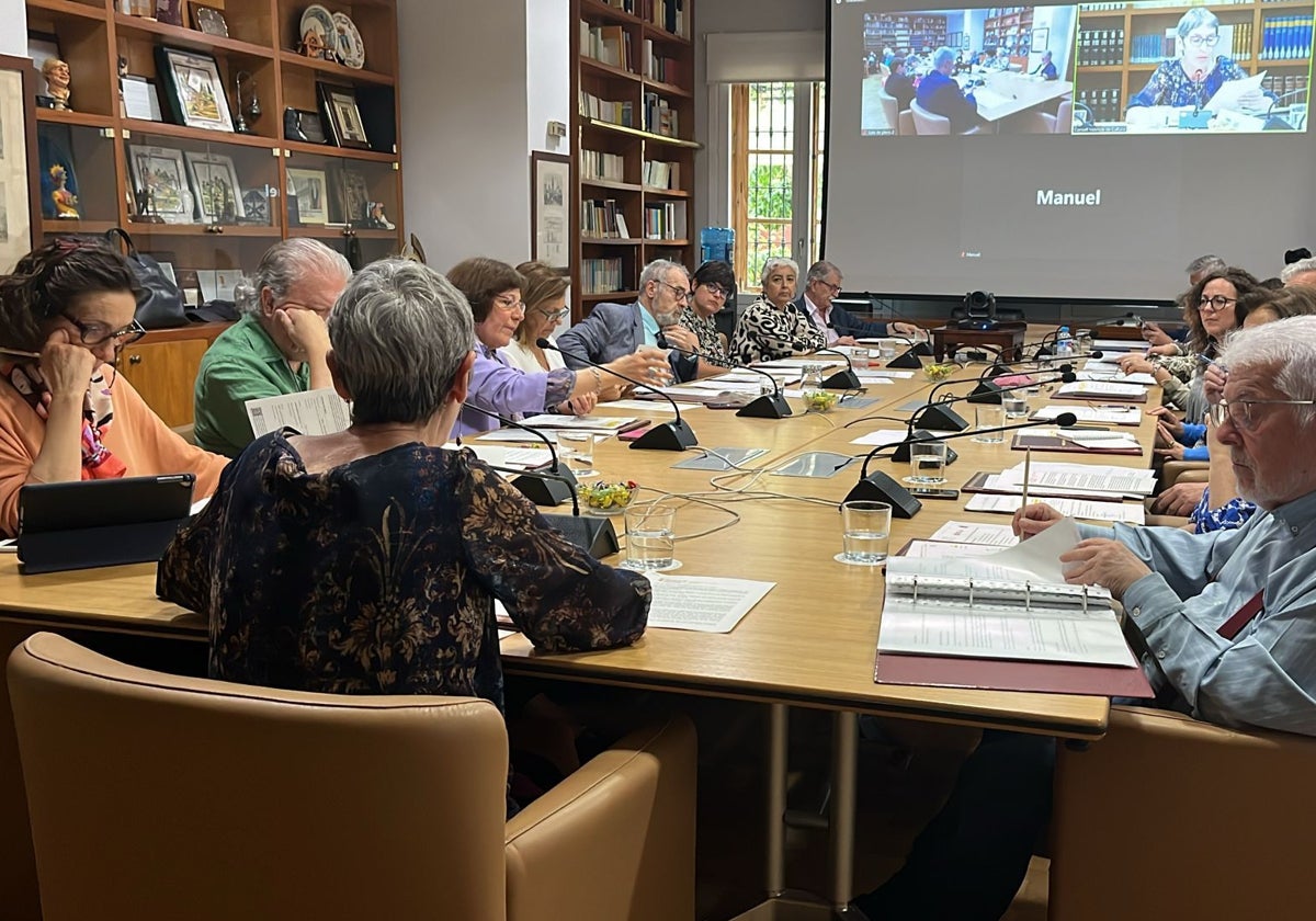 El pleno de este lunes del Consell Valencià de Cultura.