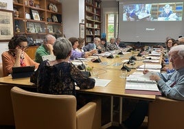 El pleno de este lunes del Consell Valencià de Cultura.