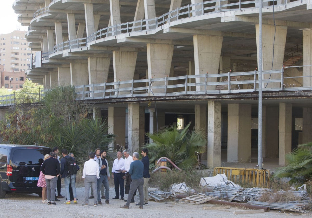 Exterior del estadio de Mestalla.