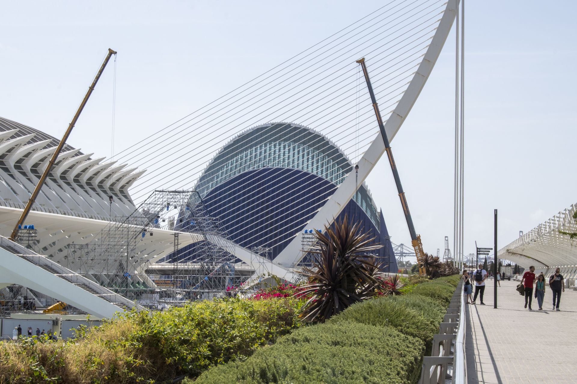 El &#039;festivalódromo&#039; de Valencia comienza su montaje