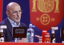 Luis de la Fuente, en rueda de prensa.