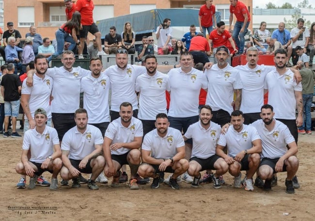 Los miembros de la peña Franceses por el mundo.