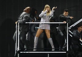 Taylor Swift durante el primero de sus dos conciertos en España con 'The Eras Tour'.