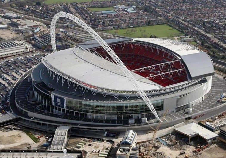 El estadio de Wembley, en una espectacular vista aérea.