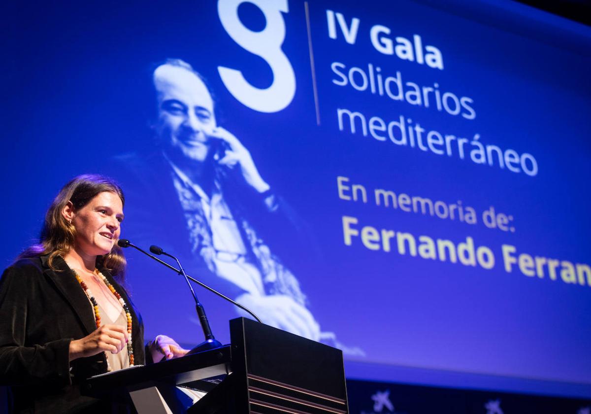 María Ferrando, hija de Fernando, dedica unas palabras de reconocimiento a su padre.