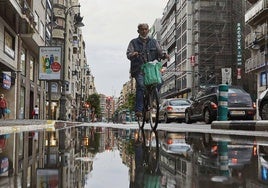 Lluvia en la ciudad de Valencia.