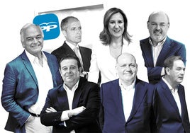 Las figuras más representativas de aquel PP de Camps que siguen en primera línea, como González Pons, María José Catalá, Eusebio Monzó, Gerardo Camps, José Marí Olano y Vicente Dómine.