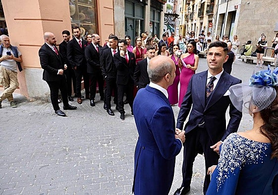 Hugo Duro, momentos previos a la ceremonia.