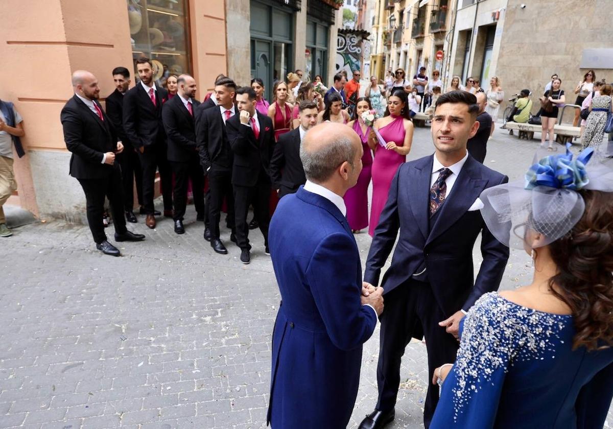 Hugo Duro, momentos previos a la ceremonia.