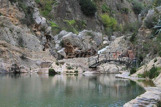 Zona de baño del río Sellent en Bolbaite.