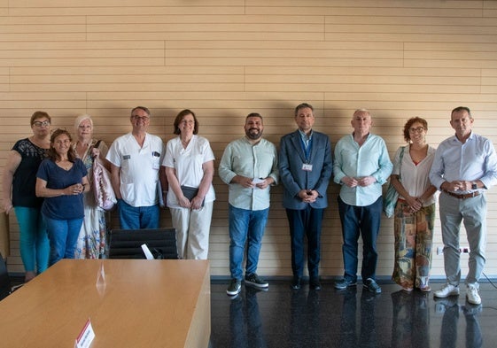 Los participantes en el Consejo de Salud.