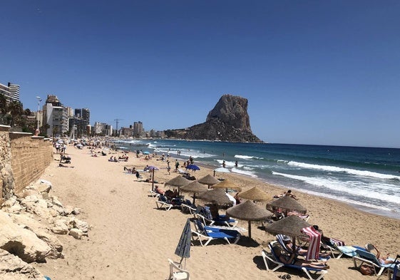 La playa del Arenal-Bol de Calp.