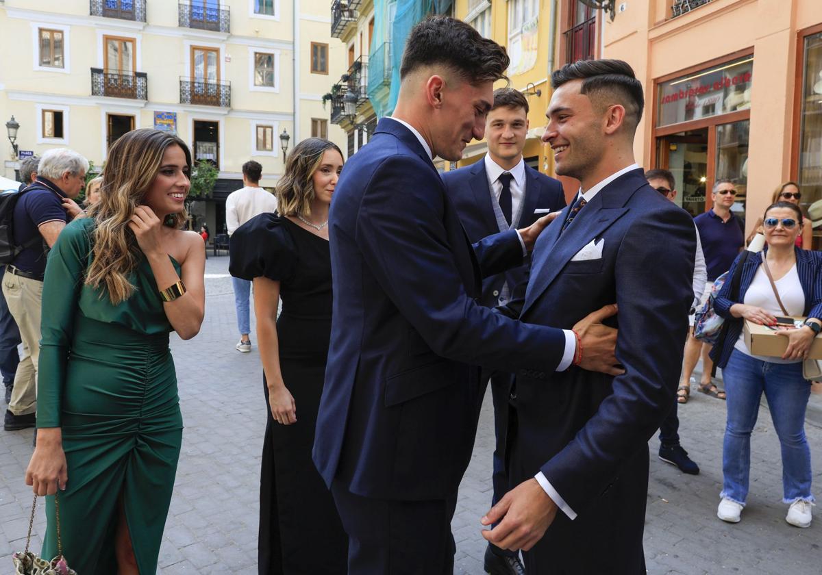 Pepelu y Hugo Duro antes de la boda de este.