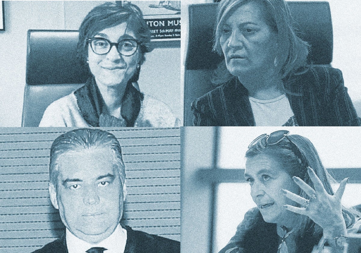 Adoración Cano, Rosa Guiralt, José Ortiz y Susana Gisbert.