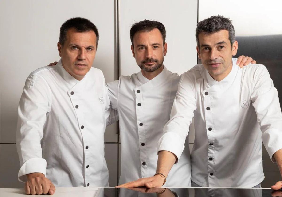 Oriol Castro, Mateu Casañas y Eduard Xatruch, del restaurante Disfrutar.