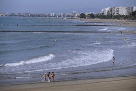 Playa de Benicàssim durante esta semana.