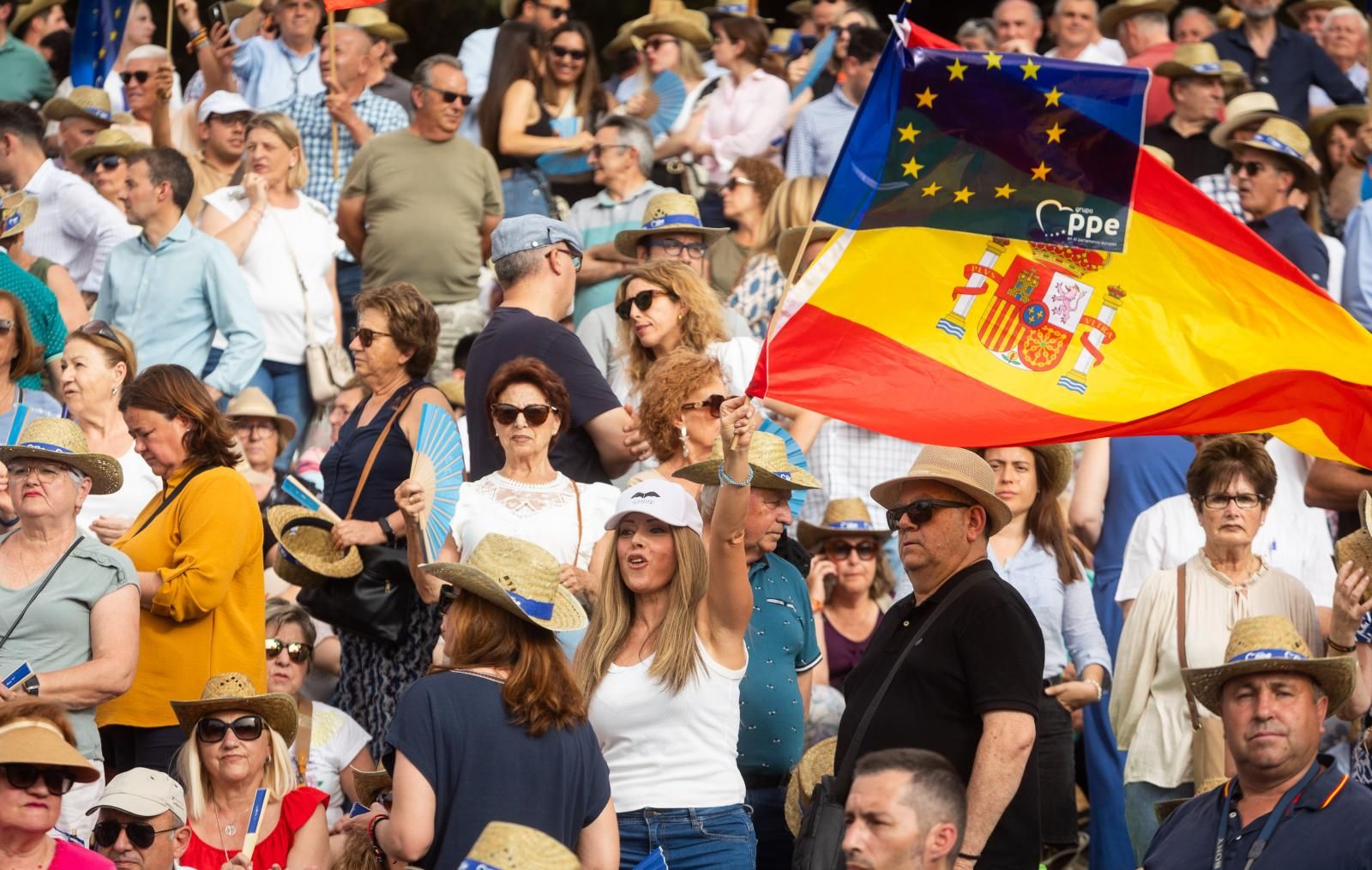 Feijóo en Valencia: mitin final de las Elecciones Europeas 2024