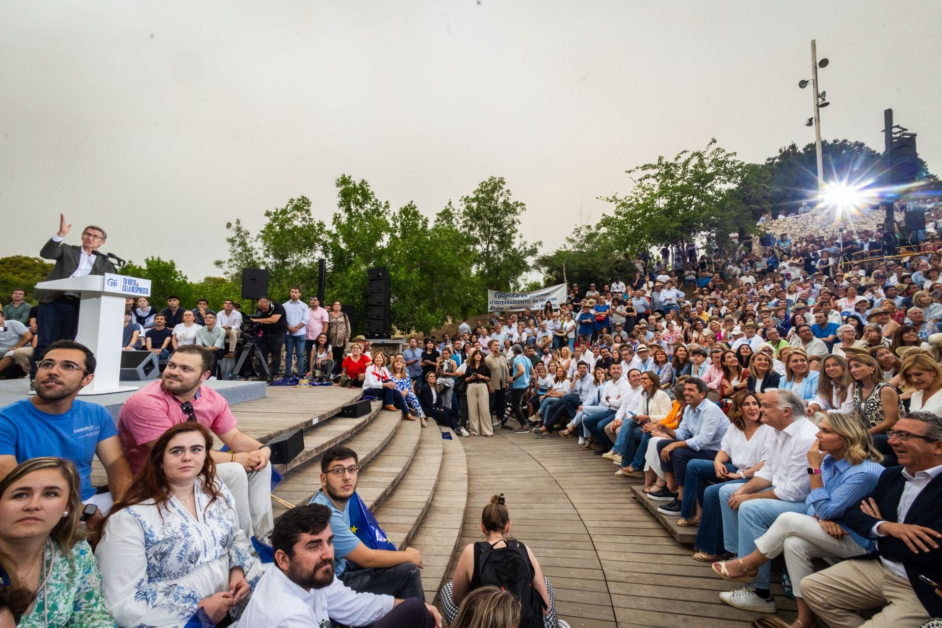 Feijóo en Valencia: mitin final de las Elecciones Europeas 2024