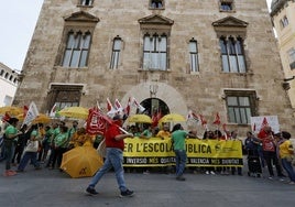 Protesta enmarcada en la huelga educativa del pasado 23 de mayo.