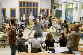 Alvise, este domingo, votando en su colegio electoral