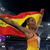 La curiosa reacción de Ana Peleteiro tras proclamarse campeona de Europa de triple salto