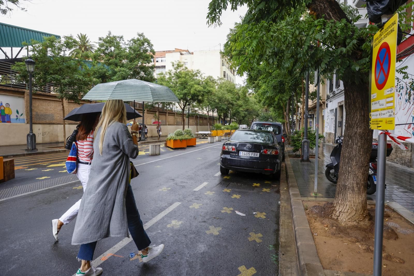 La supermanzana de la Petxina gana 27 plazas de aparcamiento