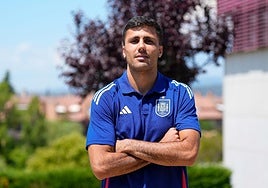 Rodri, concentrado con la selección española en Las Rozas.