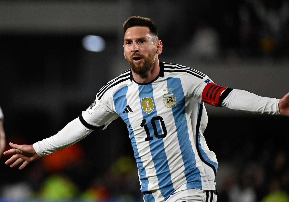 Leo Messi celebra un gol en la anterior Copa América.