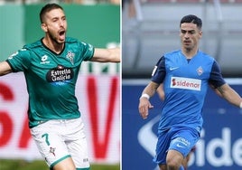 Héber Pena y Josué Dorrio, con Ferrol y Amorebieta, respectivamente.