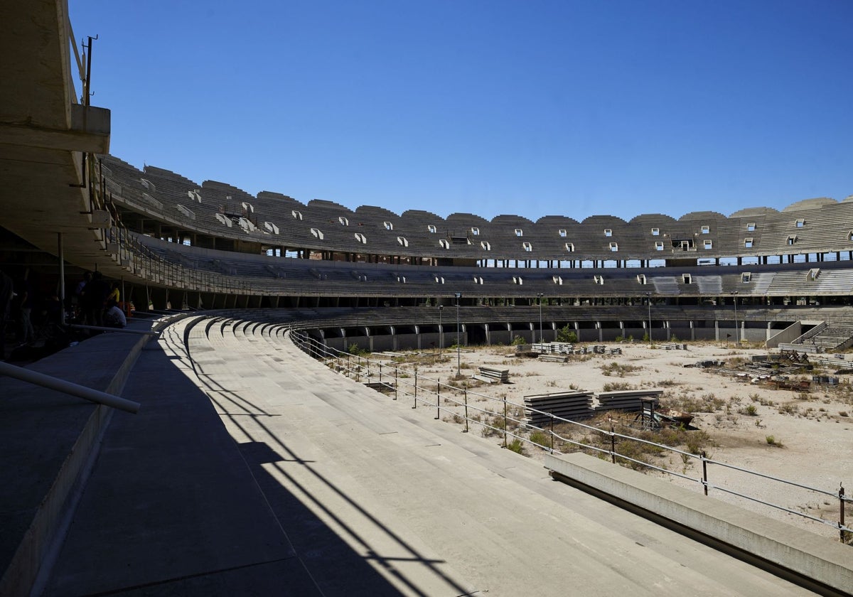 Vista interior del nuevo Mestalla.