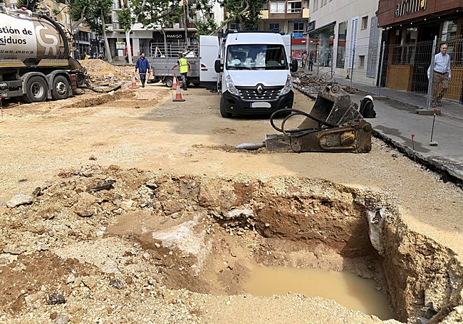 La zona donde han aparecido los enterramientos.