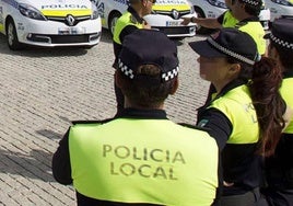 Agentes de Policía Local, en una imagen de archivo.