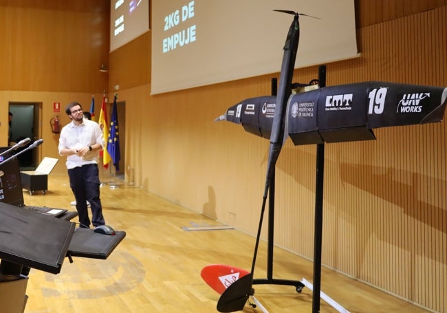 Hugo Pamies, en la presentación de 'Chimuelo' en la UPV