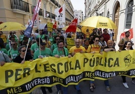 Manifestación incluida en la huelga educativa que impulsó la plataforma.