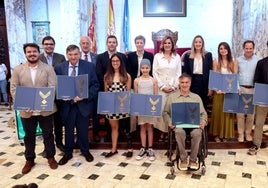 Entrega de premios en el Ayuntamiento.