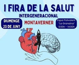 Cartel de la I Fira de la Salut de Montaverner.