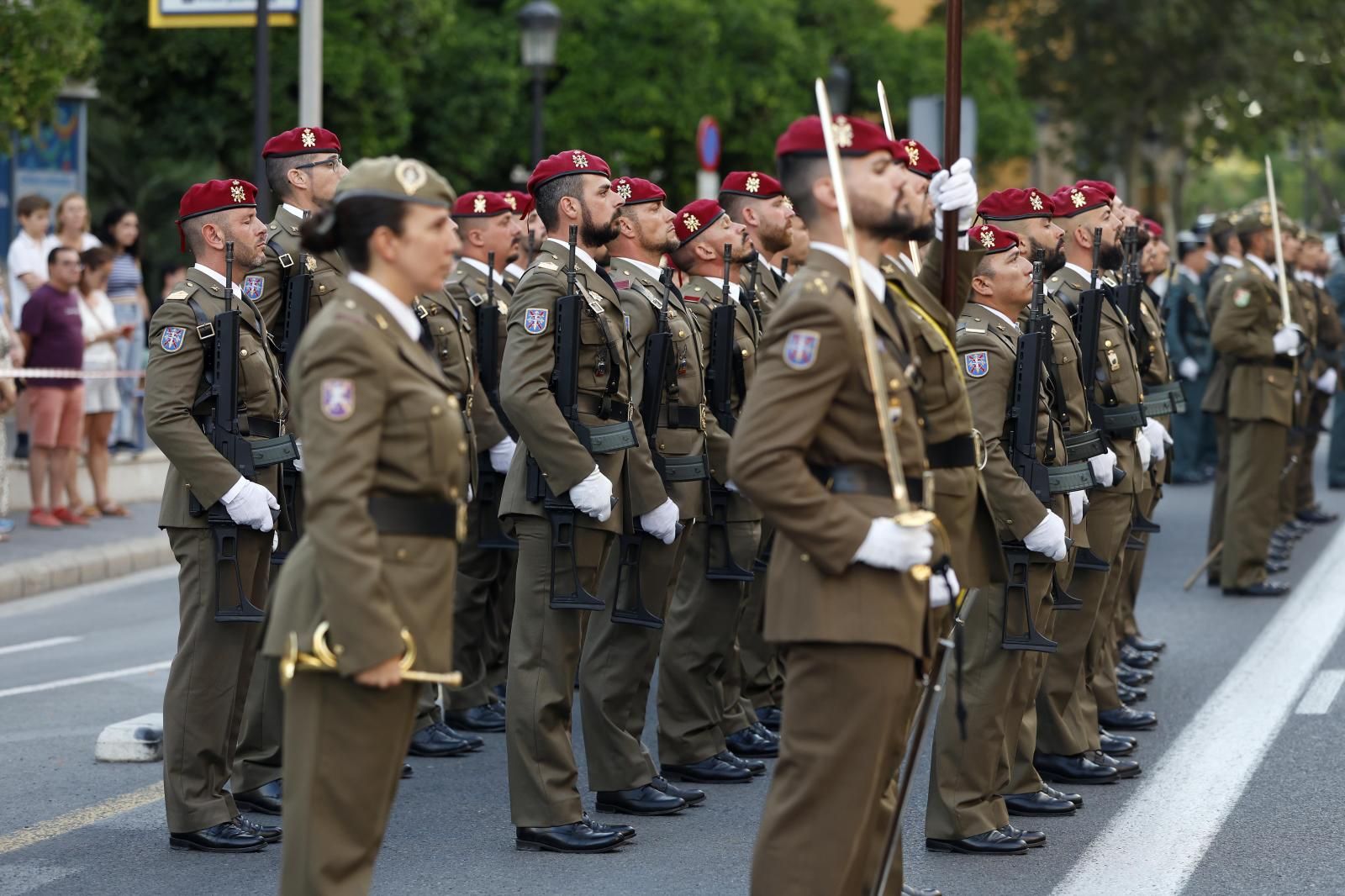 Solemne arriada de bandera en Valencia por el décimo aniversario de la proclamación de Felipe IV como Rey