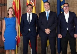 Begoña Carrasco, Carlos Mazón, Antonio Sieira y Rubén Ibáñez.