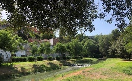 Imagen del río Sants, en la zona que fue restaurada.