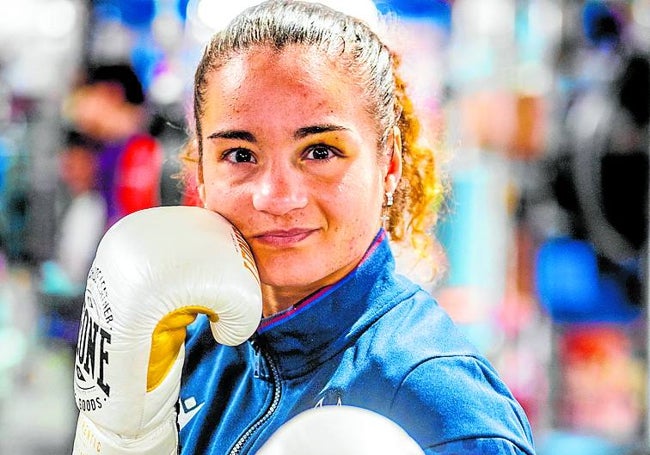 La boxeadora Sheila Martínez.