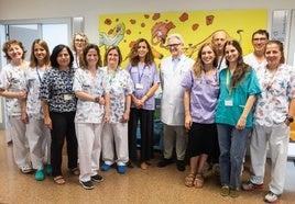 El equipo sanitario de la unidad de Neumología y Alergias Infantiles del Hospital La Fe de Valencia