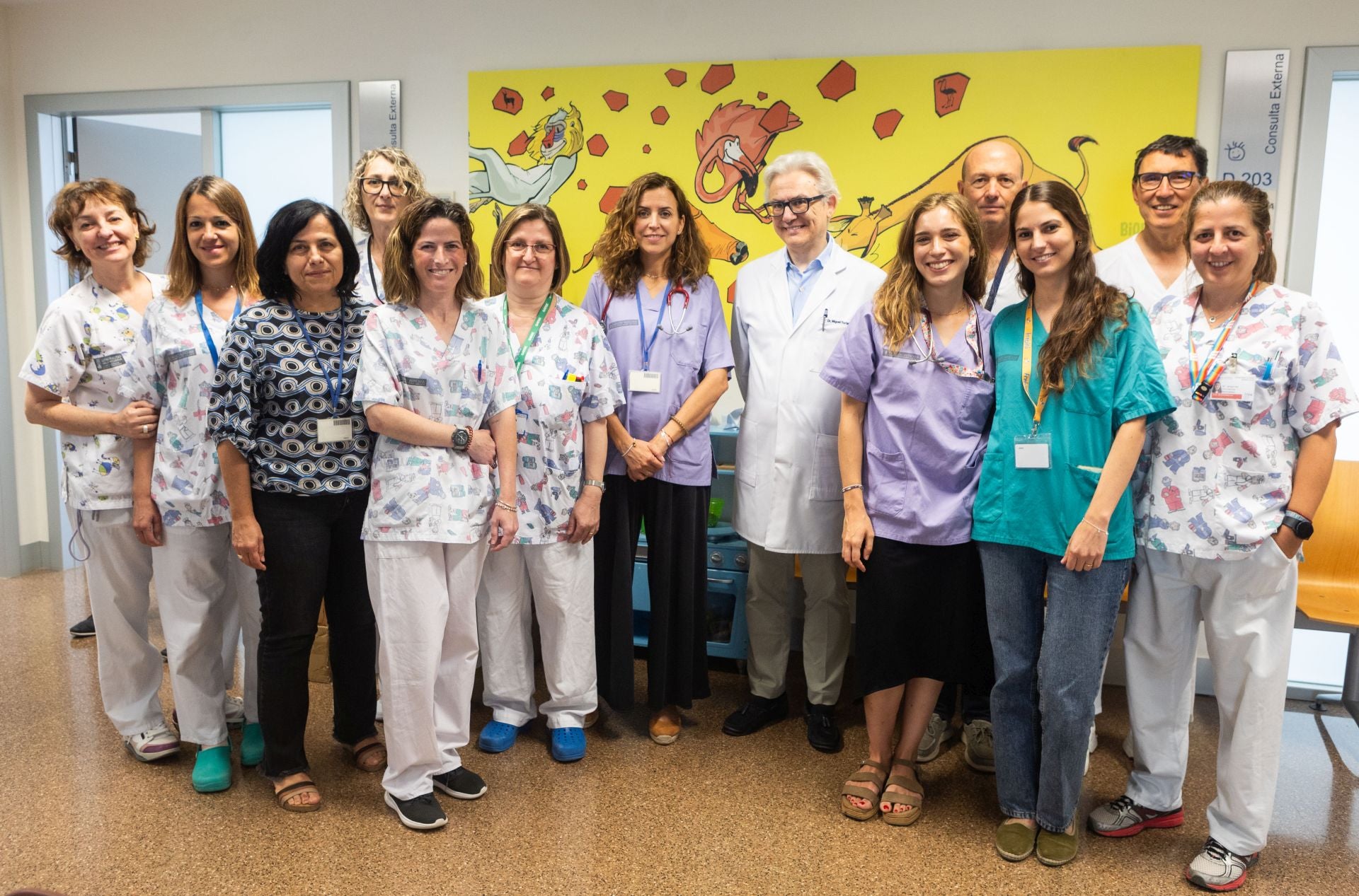 El equipo sanitario de la unidad de Neumología y Alergias Infantiles del Hospital La Fe de Valencia