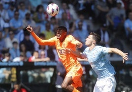 Mosquera, en el partido contra el Celta.